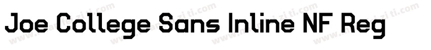 Joe College Sans Inline NF Regular字体转换